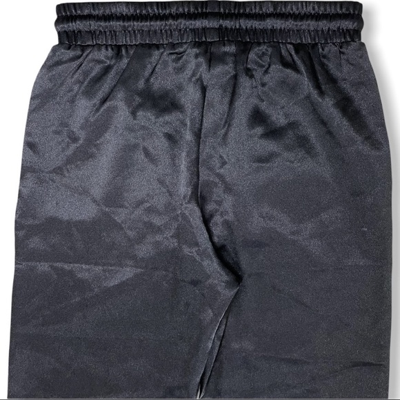 Boohoo Satin Look Black Joggers - Picture 4 of 5